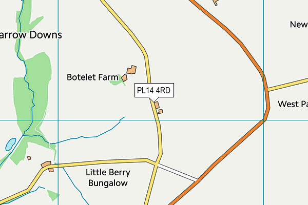 PL14 4RD map - OS VectorMap District (Ordnance Survey)