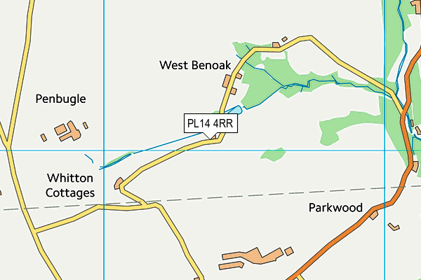 PL14 4RR map - OS VectorMap District (Ordnance Survey)