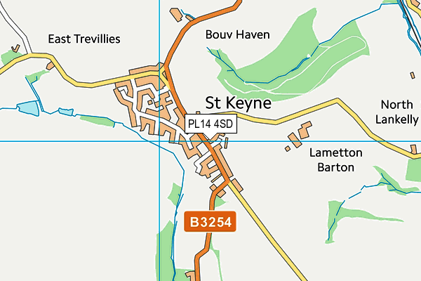 PL14 4SD map - OS VectorMap District (Ordnance Survey)