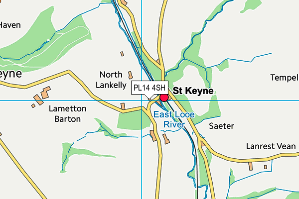 PL14 4SH map - OS VectorMap District (Ordnance Survey)