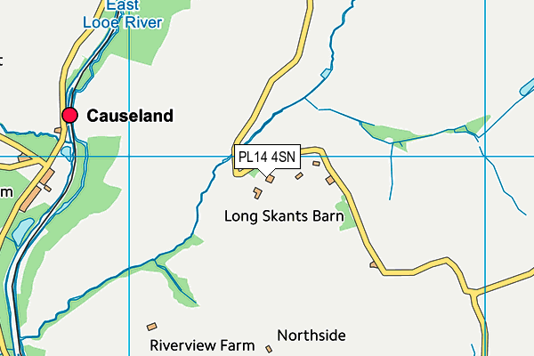 PL14 4SN map - OS VectorMap District (Ordnance Survey)