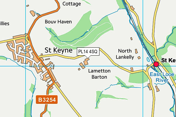 PL14 4SQ map - OS VectorMap District (Ordnance Survey)