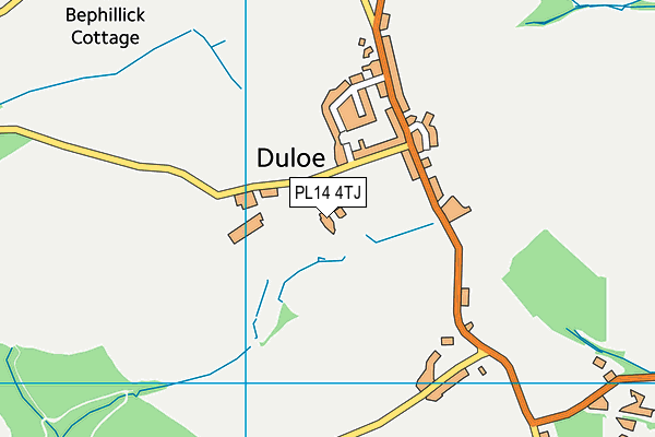 PL14 4TJ map - OS VectorMap District (Ordnance Survey)