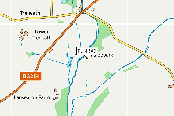 PL14 5AD map - OS VectorMap District (Ordnance Survey)