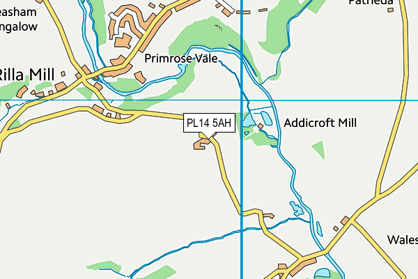 PL14 5AH map - OS VectorMap District (Ordnance Survey)