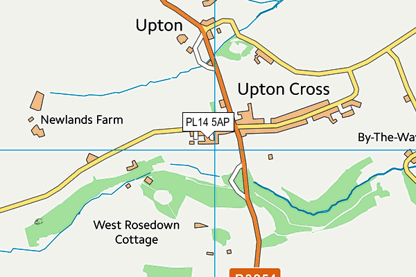 PL14 5AP map - OS VectorMap District (Ordnance Survey)