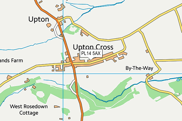 Upton Cross ACE Academy map (PL14 5AX) - OS VectorMap District (Ordnance Survey)