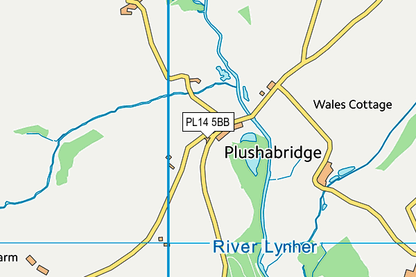 PL14 5BB map - OS VectorMap District (Ordnance Survey)