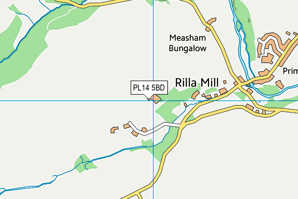 PL14 5BD map - OS VectorMap District (Ordnance Survey)