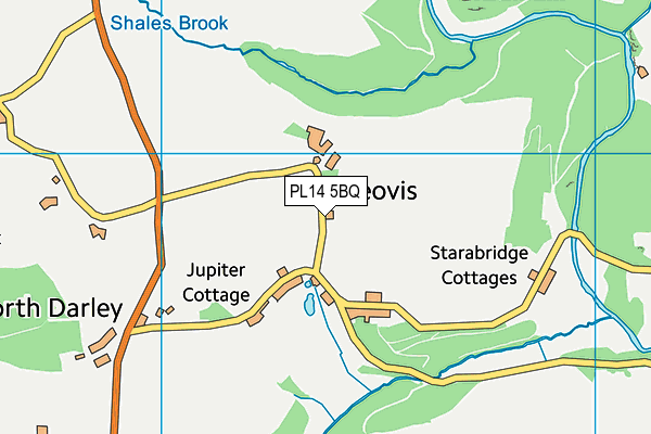 PL14 5BQ map - OS VectorMap District (Ordnance Survey)