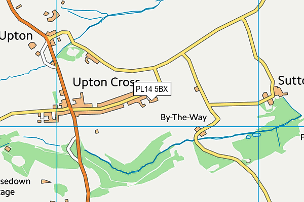 PL14 5BX map - OS VectorMap District (Ordnance Survey)