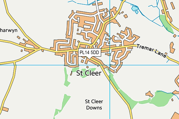 PL14 5DD map - OS VectorMap District (Ordnance Survey)