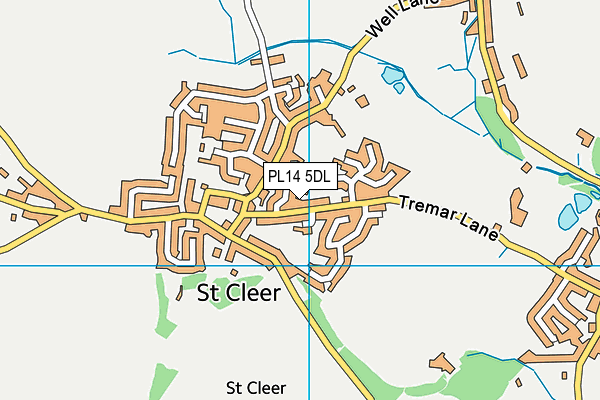 PL14 5DL map - OS VectorMap District (Ordnance Survey)