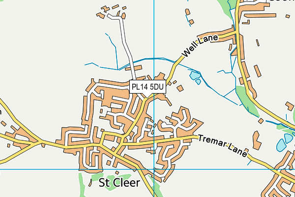 PL14 5DU map - OS VectorMap District (Ordnance Survey)