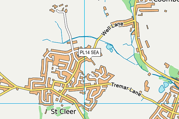 PL14 5EA map - OS VectorMap District (Ordnance Survey)