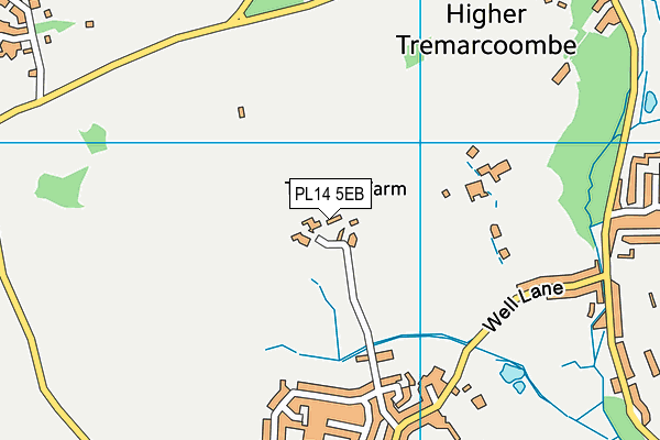PL14 5EB map - OS VectorMap District (Ordnance Survey)