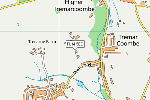 PL14 5EE map - OS VectorMap District (Ordnance Survey)