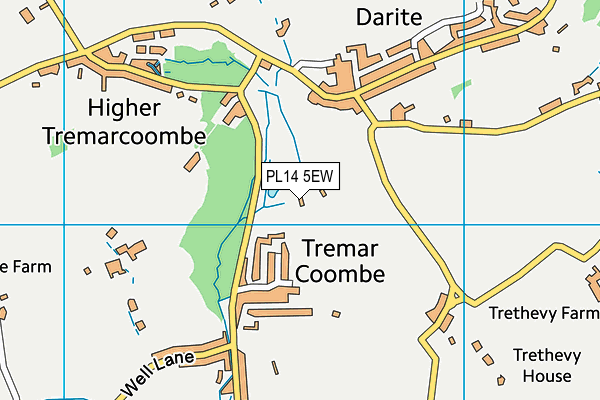 PL14 5EW map - OS VectorMap District (Ordnance Survey)