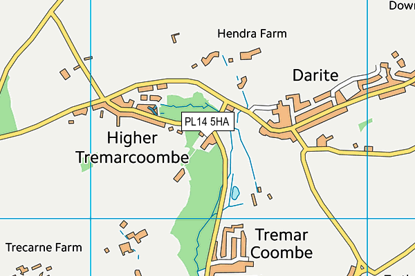 PL14 5HA map - OS VectorMap District (Ordnance Survey)