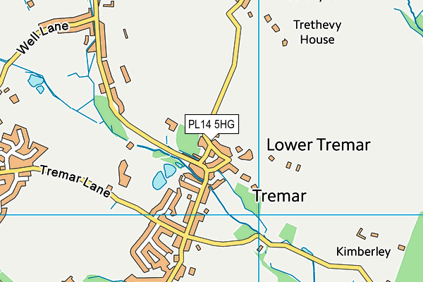 PL14 5HG map - OS VectorMap District (Ordnance Survey)