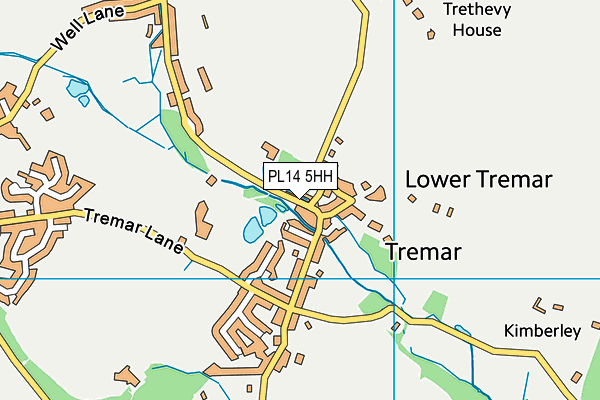 PL14 5HH map - OS VectorMap District (Ordnance Survey)