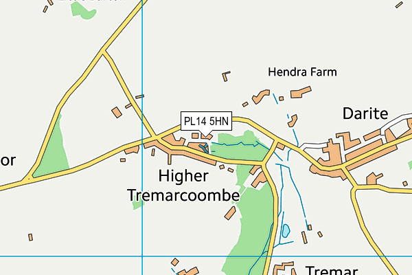 PL14 5HN map - OS VectorMap District (Ordnance Survey)