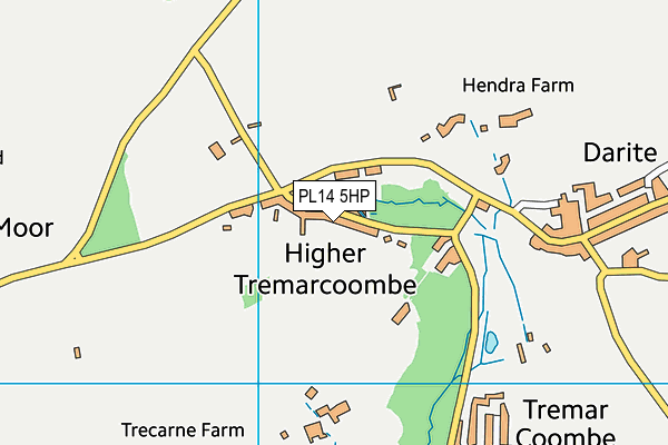PL14 5HP map - OS VectorMap District (Ordnance Survey)