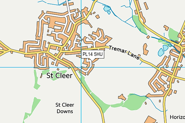 PL14 5HU map - OS VectorMap District (Ordnance Survey)