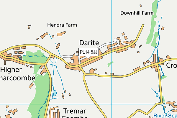 PL14 5JJ map - OS VectorMap District (Ordnance Survey)