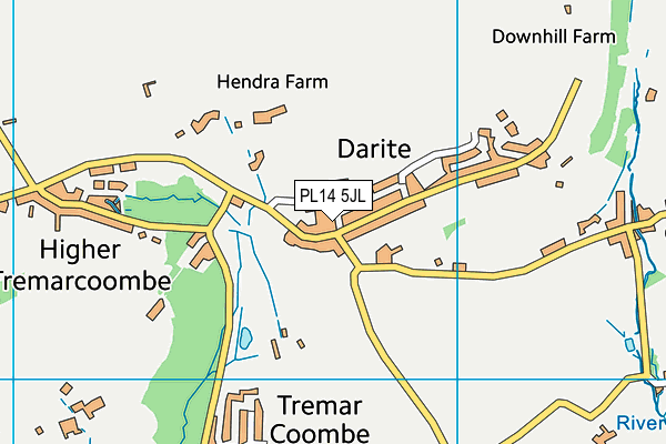 PL14 5JL map - OS VectorMap District (Ordnance Survey)