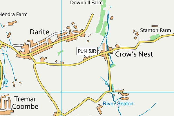 PL14 5JR map - OS VectorMap District (Ordnance Survey)