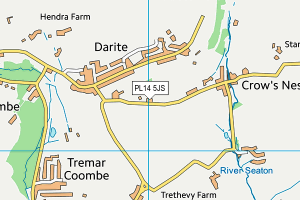 PL14 5JS map - OS VectorMap District (Ordnance Survey)