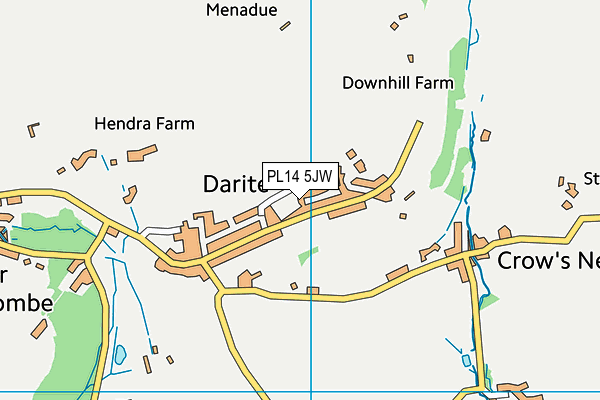 PL14 5JW map - OS VectorMap District (Ordnance Survey)