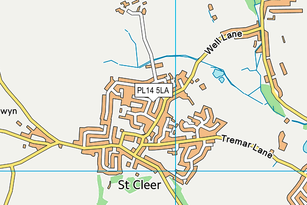 PL14 5LA map - OS VectorMap District (Ordnance Survey)