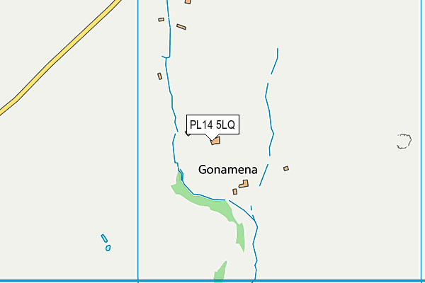 PL14 5LQ map - OS VectorMap District (Ordnance Survey)
