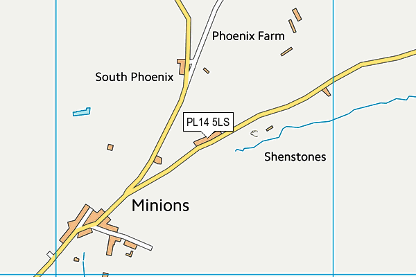 PL14 5LS map - OS VectorMap District (Ordnance Survey)