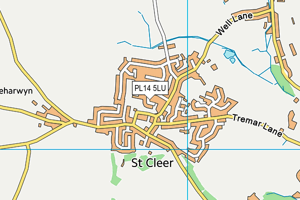 PL14 5LU map - OS VectorMap District (Ordnance Survey)