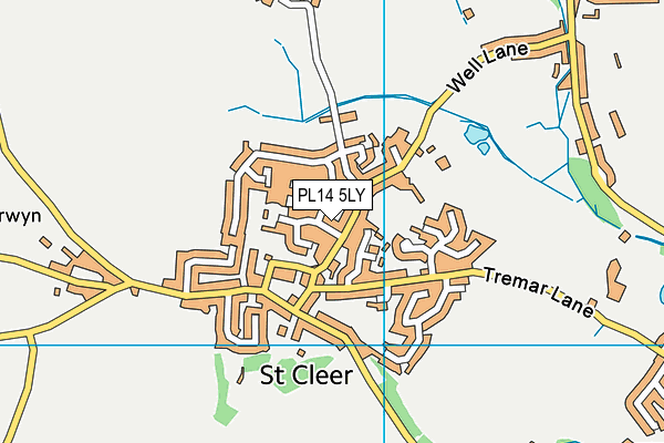 PL14 5LY map - OS VectorMap District (Ordnance Survey)