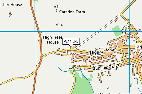 PL14 5NJ map - OS VectorMap District (Ordnance Survey)