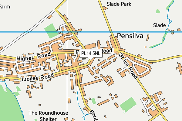 PL14 5NL map - OS VectorMap District (Ordnance Survey)