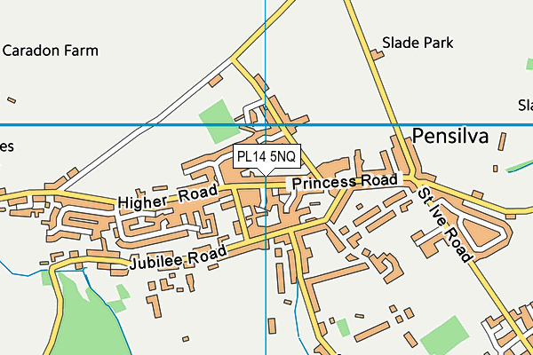 PL14 5NQ map - OS VectorMap District (Ordnance Survey)
