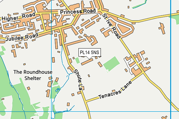 PL14 5NS map - OS VectorMap District (Ordnance Survey)