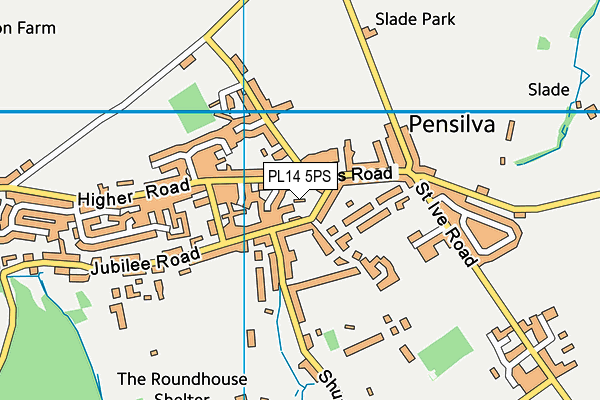 PL14 5PS map - OS VectorMap District (Ordnance Survey)