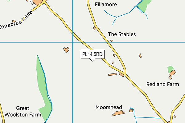 PL14 5RD map - OS VectorMap District (Ordnance Survey)