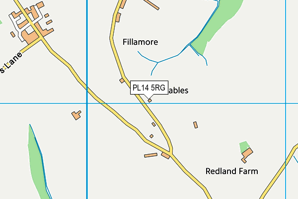 PL14 5RG map - OS VectorMap District (Ordnance Survey)