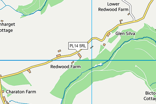 PL14 5RL map - OS VectorMap District (Ordnance Survey)