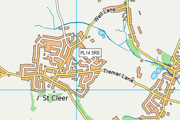 PL14 5RS map - OS VectorMap District (Ordnance Survey)