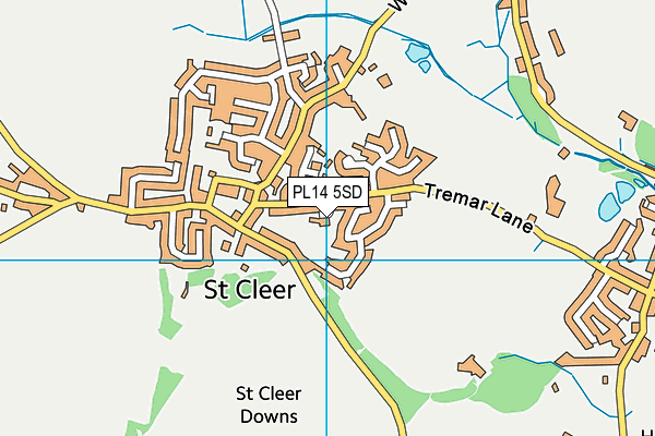 PL14 5SD map - OS VectorMap District (Ordnance Survey)