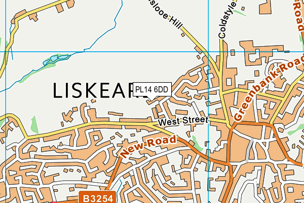 PL14 6DD map - OS VectorMap District (Ordnance Survey)