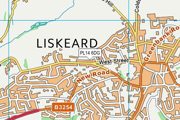 PL14 6DG map - OS VectorMap District (Ordnance Survey)